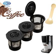 Plastikowe 3 Sztuk Zestaw Filtry Sitko Koszyk Kawy Kapsulki Dla Keurig Kawy Dla K System Filtr Wielokrotn Coffee Filters Coffee Capsules Reusable Coffee Filter