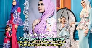 Actress, brands ambasador, mother and wife to zs for any booking call my manager +60126160949. 20 Trend Terbaru Baju Raya Che Ta Lamaz Morradean