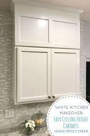 Laminate cabinets require a special bonding primer. Build Faux Kitchen Cabinets To The Ceiling Above Kitchen Cabinets Kitchen Cabinets To Ceiling Building Kitchen Cabinets
