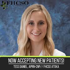 We are delighted to introduce Tess Daniel, APRN-CNP, our newest provider,  to our FHCSO Atoka team! Tess was born and raised in Atoka, and she is  thrilled to give back to the