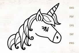 Download Unicorn Face Vector Graphic By Dasagani Creative Fabrica PSD Mockup Templates