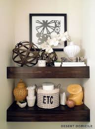 This wire floating shelf is simple, affordable, and minimal, and will free up your desk space while looking sharp. Ideas For Floating Shelves Floating Shelf Styles