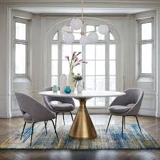Silhouette Pedestal Dining Table Round Round Pedestal Dining Table Pedestal Dining Table Modern Dining Room