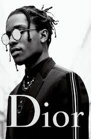 A$ap rocky for dior homme. Asap Rocky Dior Print Black And White Picture Wall Black And White Photo Wall Black And White Aesthetic