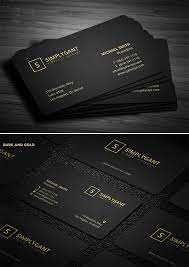 Retro gold and black business card. Black And Gold Business Card Templates Design Graphic Design Junction