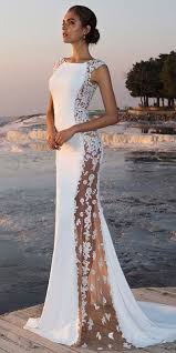 2019 Dantelli Gelinlik Modelleri Kadin Giyim Ve Moda Sifon Gelinlikler Gelinlik Elbise Dugun