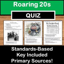 Use it or lose it they say, and that is certainly true when it comes to cognitive ability. Roaring 20 S Quiz Worksheets Teaching Resources Tpt