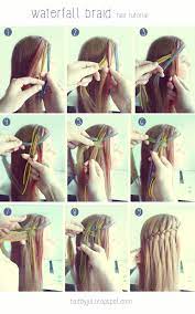 Waterfall Braid Hair Tutorial Waterfall Braid Tutorial Hair Styles Long Hair Styles Short Hair Styles