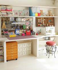 I m also in the process of setting up my sewing room. 24 Amazing Storage Ideas For Your Craft Room Craft Room Design Sewing Room Storage Craft Room Storage