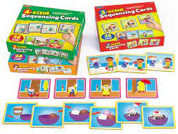 These bible story sequencing cards can be used after reading a bible story to children to see what they comprehend about the story and to practice putting stories in sequence. Story Sequencing Cards Complete Set At Lakeshore Learning