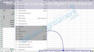 Excel De Durum Cubugunda Ozet Verileri Goruntuleme Bilisim Teknolojileri Alani Ogrencileri Web Sitesi Web Sitesi Uygulamalar Ofisler