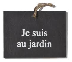 Etiquette Ardoise Je Suis Au Jardin Etiquette Ardoise Jardins Ardoise Naturelle