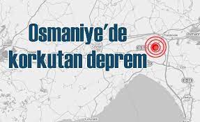 Afet ve acil durum yönetimi başkanlığı'nın internet sitesinde yer alan bilgiye göre, deprem saat 09.14'te. Osmaniye De Deprem Osmaniye 4 1 Ile Sallandi