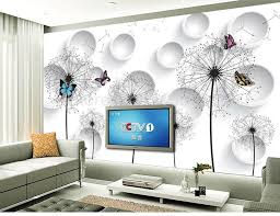 Choose from hundreds of free live wallpapers. Custom Photo Wallpaper Modern 3d Circles Dandelion Living Room Tv Back Sallyhomey Life S Beautiful