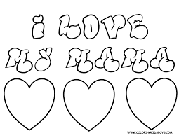 Coloring pages online for kids and family. I Love Mummy And Daddy Coloring Pages Coloring Home