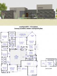House with courtyard in middle. Courtyard House Plans 61custom Contemporary Modern House Plans