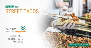 This baja fish taco recipe is super easy to make, healthy, and full of flavor. Street Tacos Calories In 100g Oz One Street Taco And More