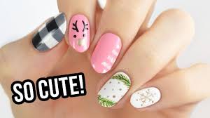 Looking for some cute thanksgiving nail art or fall nail polish colors? Pretty In Pink Christmas Nail Art Designs Youtube