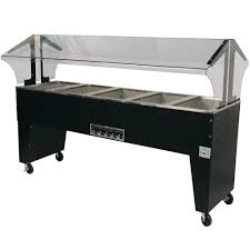Advance Tabco B5 240 B Open Base Everyday Buffet Stainless Steel Five Pan Electric Hot Food Table Open Well 208 240v Hot Meals Steam Tables Advance Tabco