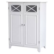 Tall steel storage cabinet w/4adjustable shelves&lock garage tools for office. Dawson Two Doors Floor Cabinet With White Elegant Home Fashions Elegant Home Fashions Storage Cabinets Bathroom Furniture