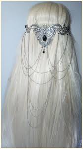 Elvish Butterfly Headdress 3 Pince Cheveux Mariage Elfique Diademe