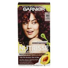 Garnier nutrisse ultra color r2, medium intense auburn, is the middle of the three ultra color red shades and gives hair a strong red reflect. Garnier Nutrisse Ultra Color Nourishing Hair Color Creme Br3 Intense Burgundy 1 Kit Permanent Hair Color Meijer Grocery Pharmacy Home More