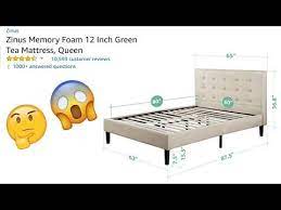 Zinus Mattress And Bed Unboxing And Review Youtube Zinus Bed Mattress