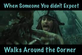 Jack Sparrow And Davy Jones Give Us An Example If Reality In Pirates Of The Caribbean At World S End Pirates Of The Caribbean Humor Captain Jack Sparrow