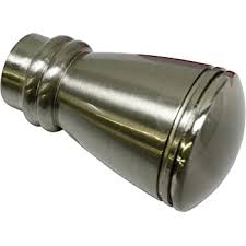 Gardinia Embouts Pour Tringle A Rideau 2 Embouts Boule Serie Chicago Metal Effet Inox Diametre 20 Mm Amazon Fr Cuisine Maison