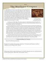 Thanksgiving Worksheet The Mayflower Compact Social Studies Worksheets Teaching Us History Thanksgiving Worksheets