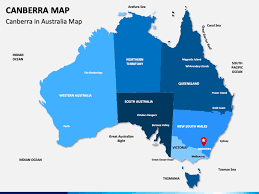 Canberra In World Map Canberra Map Powerpoint Template - Ppt Slides | Sketchbubble