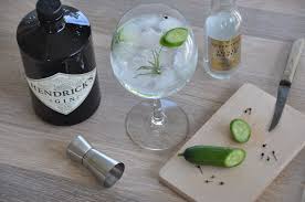 Recept Voor Hendrick S Gin Tonic Met Kruiden Komkommer En Rozemarijn Gin Tonic Gin Gin Cocktails