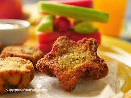 Each nugget with a little bbq sauce provides 77 kcal, 6.7g protein, 0.8g carbohydrate (of which 0.7g sugars), 5g fat (of which 1g saturates), 0.1g fibre and 0.3g salt. Homemade Haray Bharay Chicken Nuggets Recipe By Food Fusion Kids