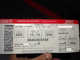 Boarding pass turkish airlines ticket. Review Of Turkish Airlines Flight From Istanbul To Manchester In Economy