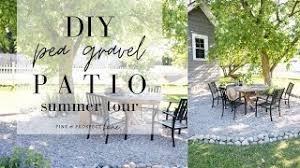 A pea gravel patio is an aesthetically pleasing addition to your yard. Diy Pea Gravel Patio Tour Youtube