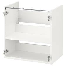 Praktische regale sorgen für ruhe im badezimmer. Enhet Waschbeckenschrank Mit Boden Weiss 60x40x60 Cm Ikea Deutschland