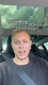How to charge your Tesla for free! #tesla #teslatok #cars #finance  #teslamodel3