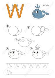 In any elementary classroom, you will see the alphabet with a picture for . Zoo Alphabet Complete Learn Handwriting Drawing Tutorial For Letter W Royalty Free Cliparts Vectors And Stock Illustration Image 54691769