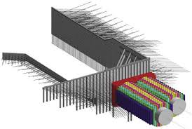 Portal and ground improvements model.