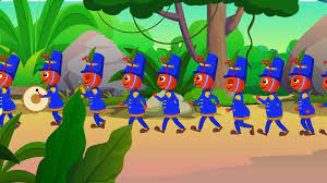 The Ants Go Marching Nursery Rhyme With Lyrics Nursery Rhymes Rhymes Ants