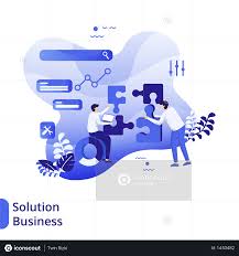 Premium Business Solution Flat Illustration Illustration Download In Png Vector Format Flat Illustration Business Solutions Business Illustration