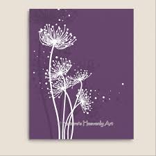 Purple Girls Bedroom Art Girls Room Decor For Wall Dandelion Etsy Dandelion Wall Art Dandelion Art Dandelion Painting