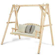 Maybe you would like to learn more about one of these? Gymax Wooden Porch Swing Outdoor Patio Rustic Torched Log Curved Back Bench A Frame Walmart Canada
