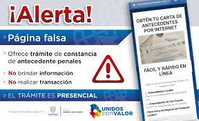 Pagina Que Ofrece Certificados De Antecedentes Penales Es Fraudulenta Fge Fiscalia General Del Estado