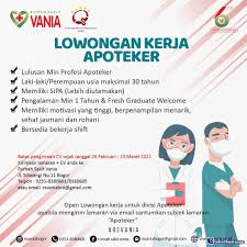 Lowongan kerja, rekrutmen, peluang kerja, prospek kerja ; Lowongan Kerja Rs Vania Bogor Maret 2021
