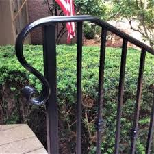 Railings code guide to learn basic wrought iron railings wrought iron railings offer unparalleled elegance and durability. Traditional Wrought Iron Porch Railing Great Lakes Metal Fabrication
