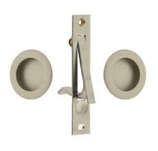 Maybe you would like to learn more about one of these? Mid Century Modern Solid Brass Round Pocket Door Pull Set