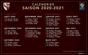 Suivez les rencontres journée par journée avec les résultats des matchs de ligue 1 uber eats pour la saison 2020/2021. Le Calendrier 2020 2021 Des Grenats Football Club De Metz Infos Fc Metz Entrainements Fc Metz Videos Fc Metz