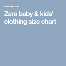 zara size chart baby clothes size chart baby clothing size