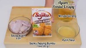 Cara membuat jamur crispy dengan tepung sajiku: Dapur Umami Ayam Pentul Crispy Youtube